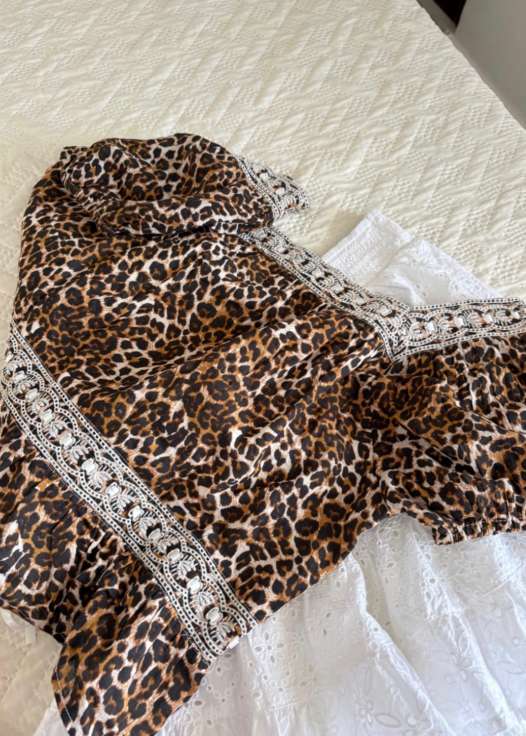 Leopard print top