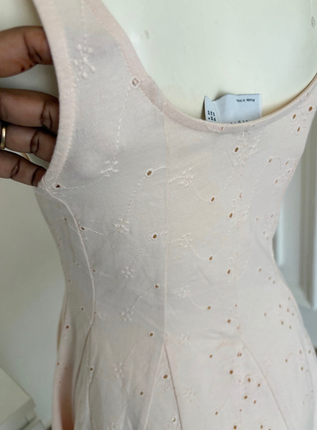 Asos light peach colour dress