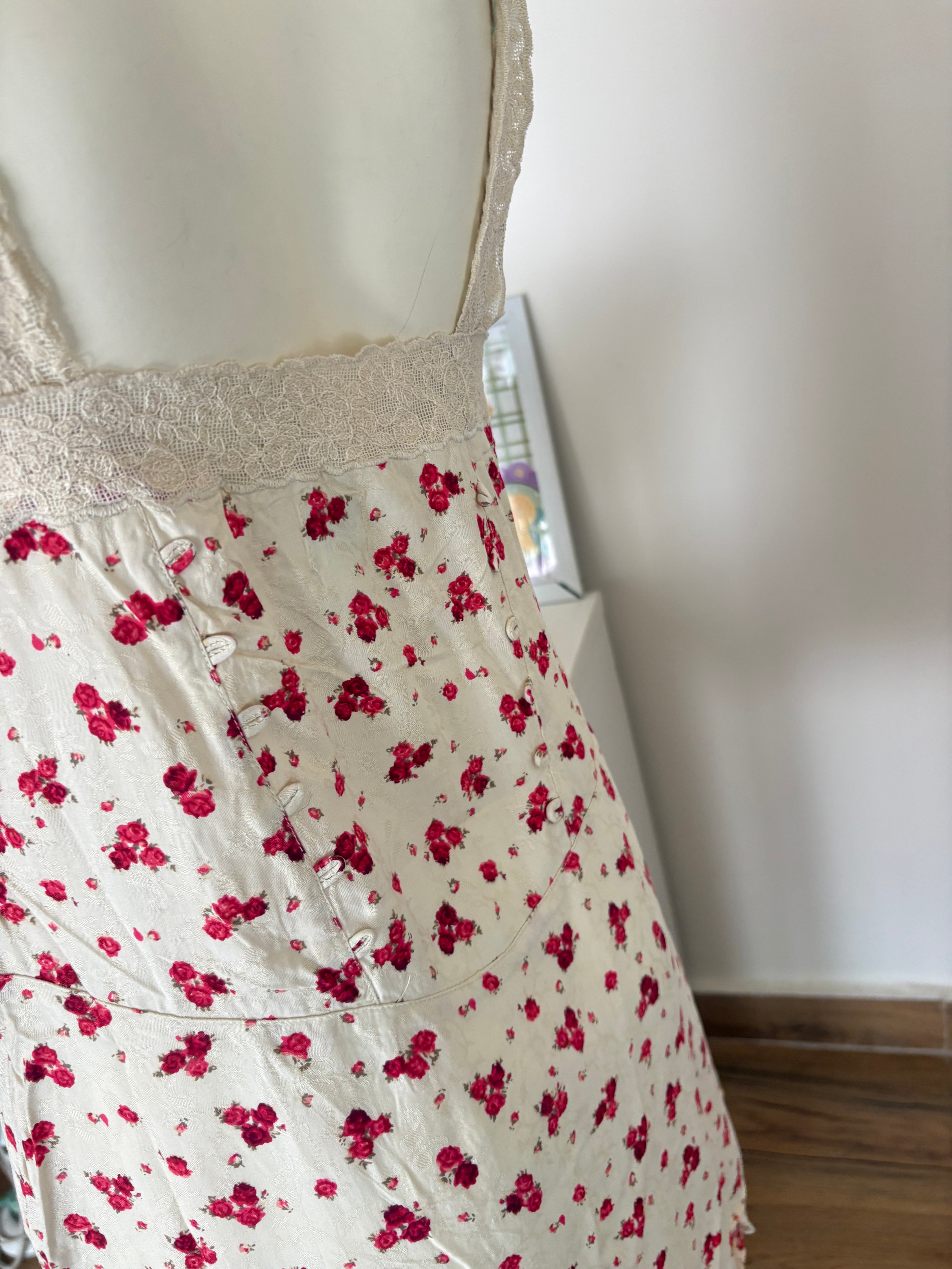 Pink floral dress