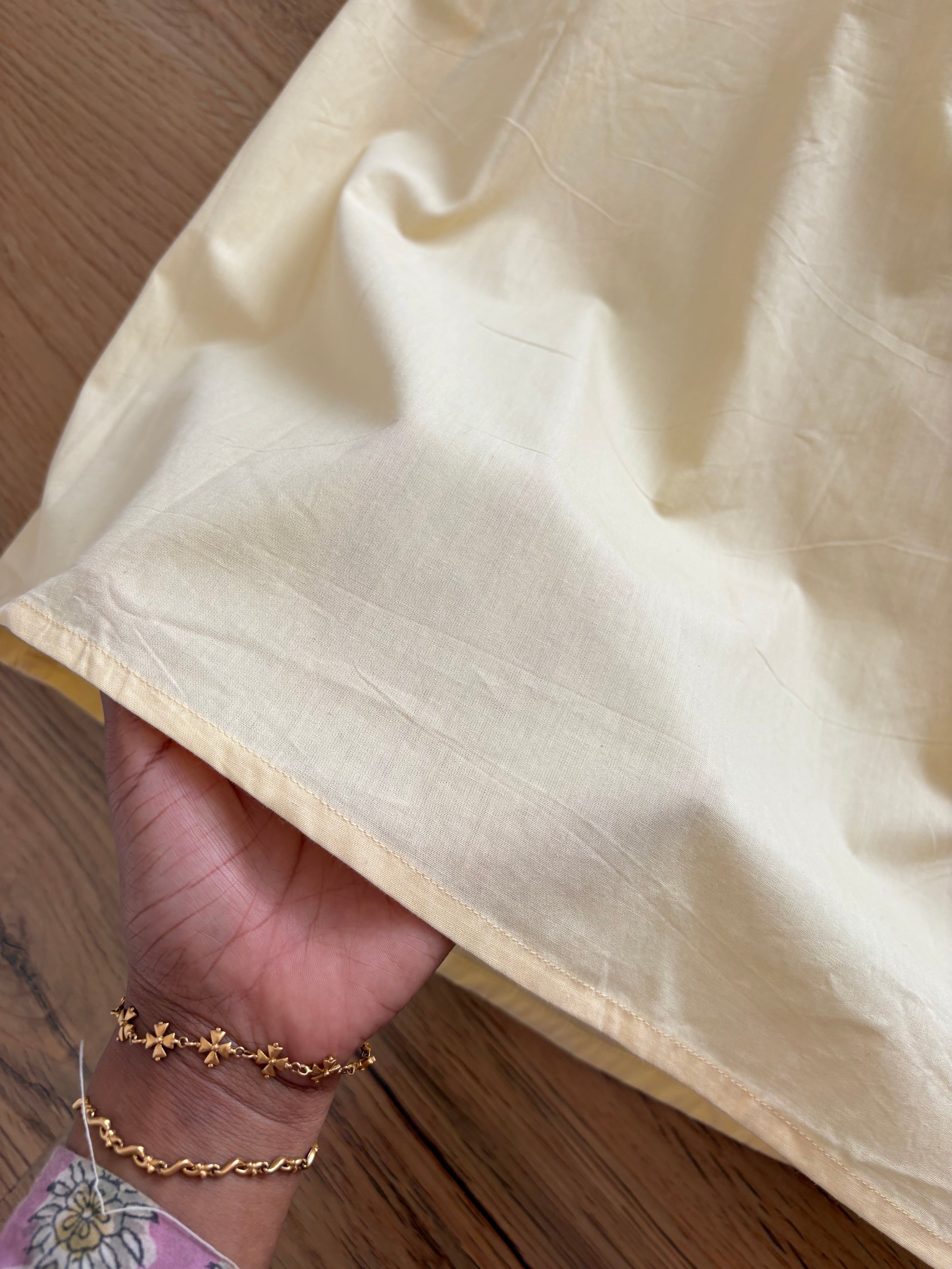 Light yellow skirt