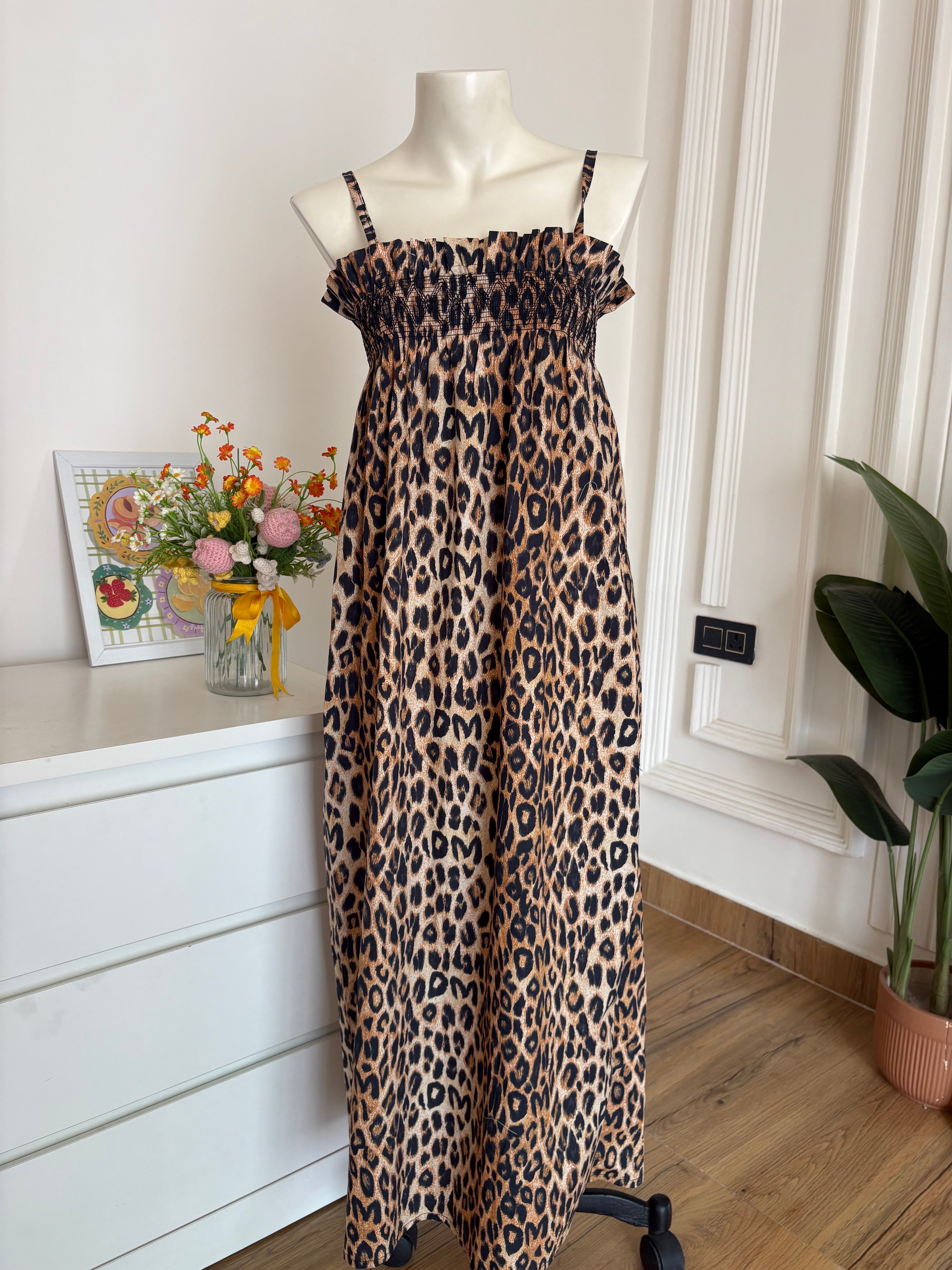 Leopard print dress