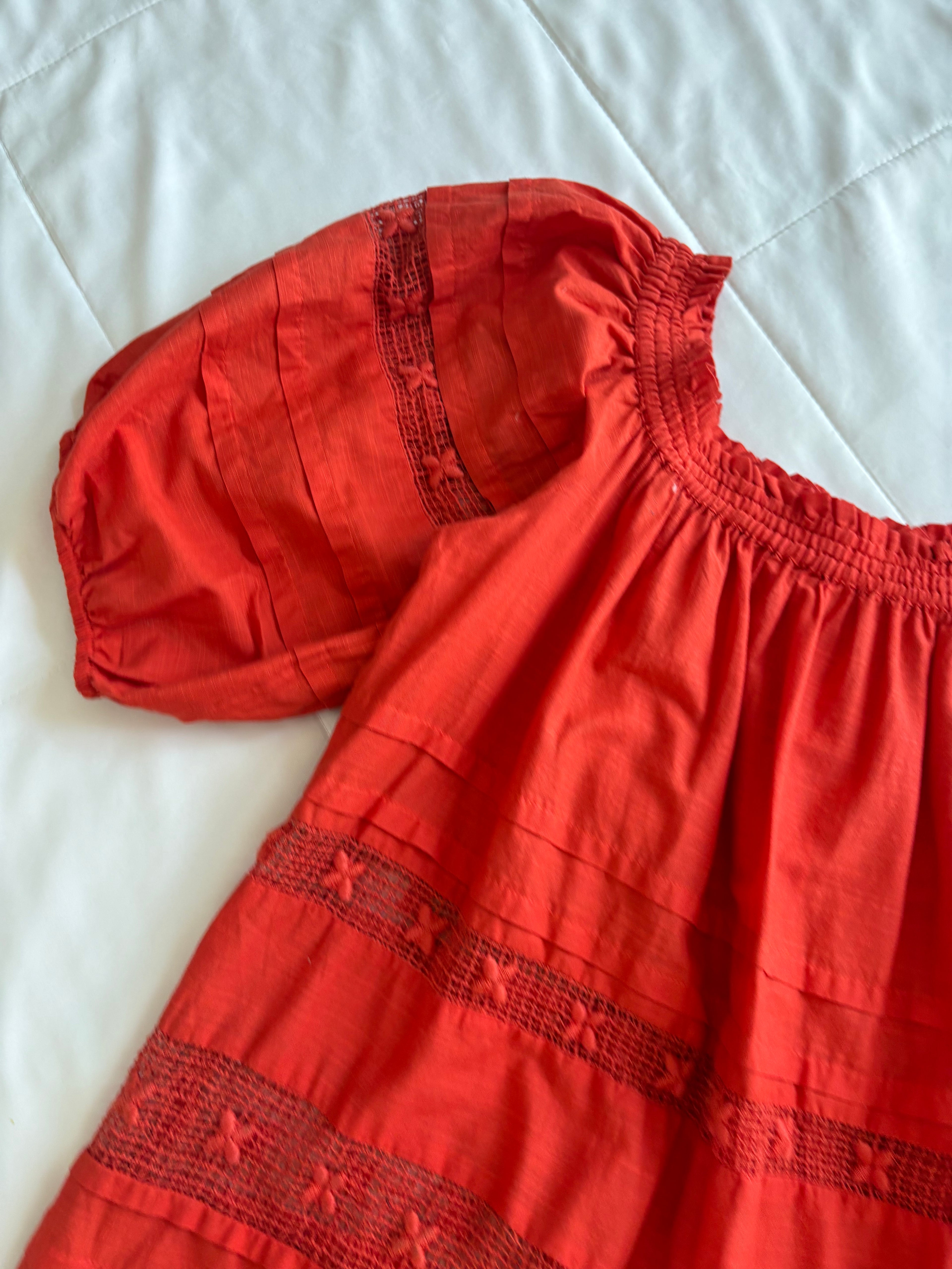 red dress