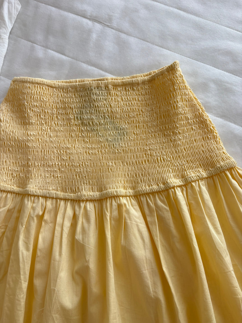 Light yellow skirt