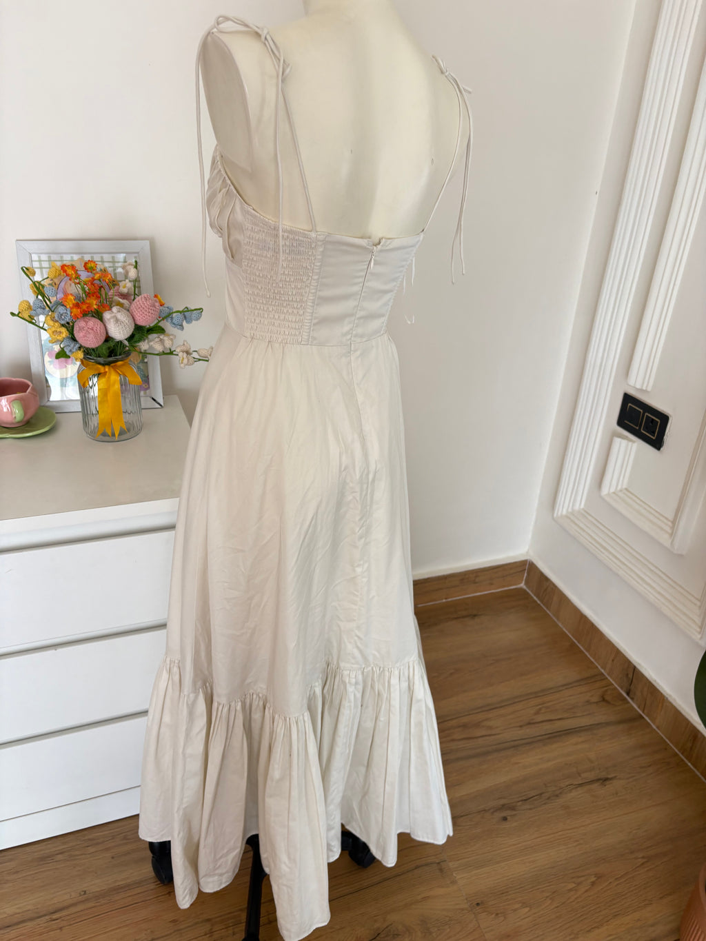 Off white maxi dress Abercrombie