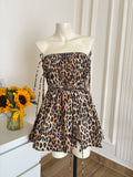 Leopard print damson madder dress