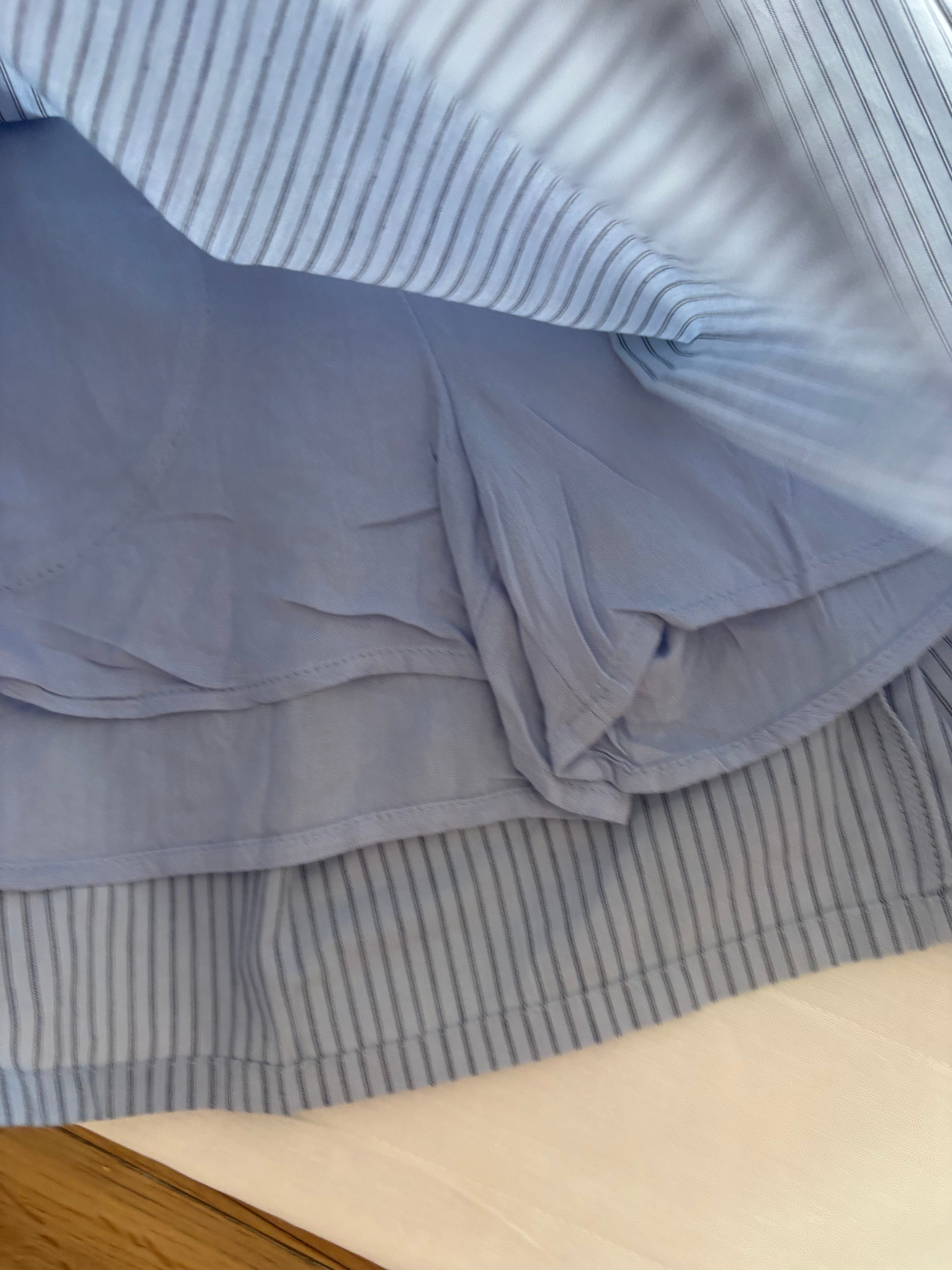 Blue stripes skorts