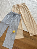 Off white and blue lace pants(individual)