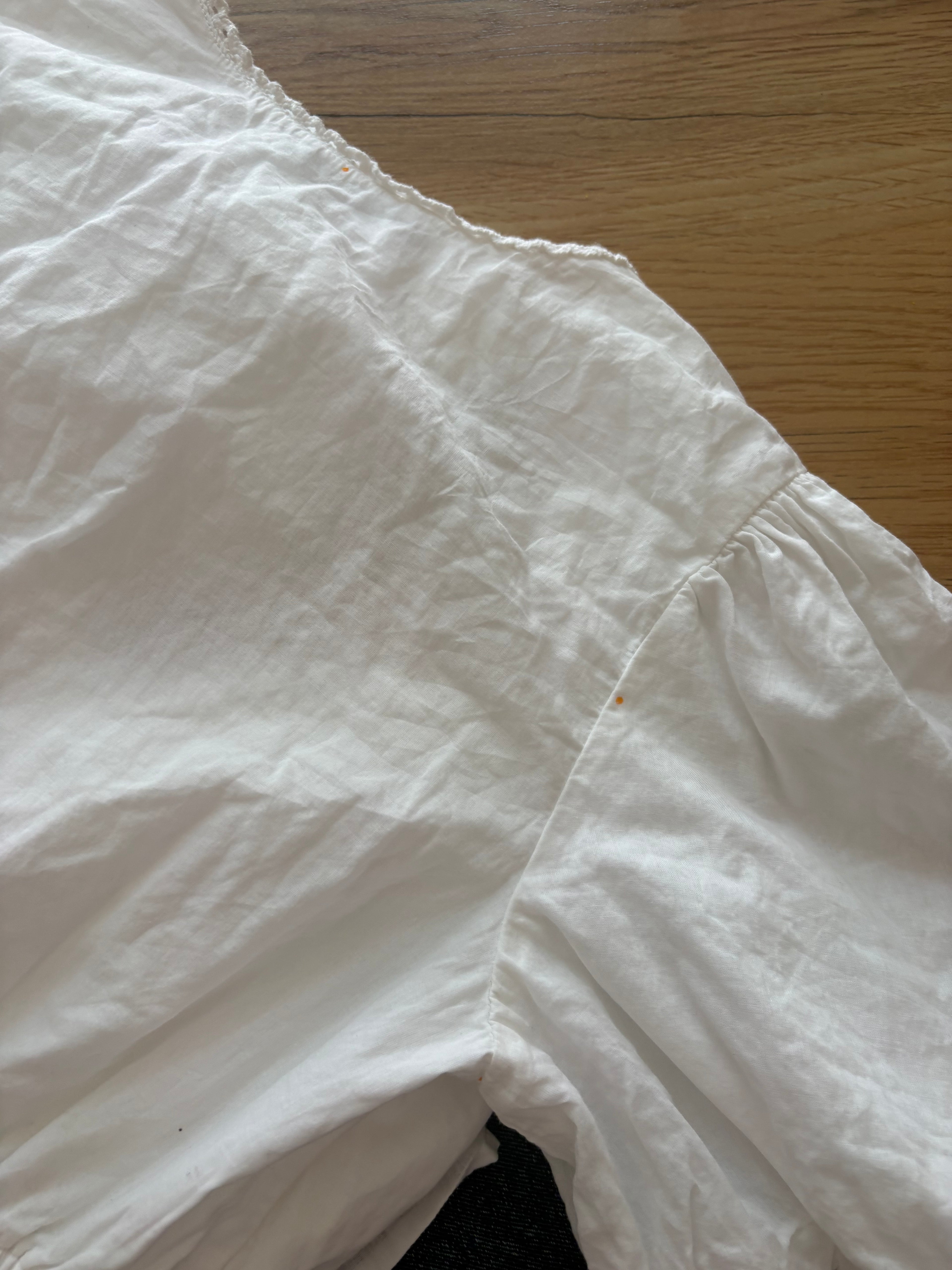 White cotton top