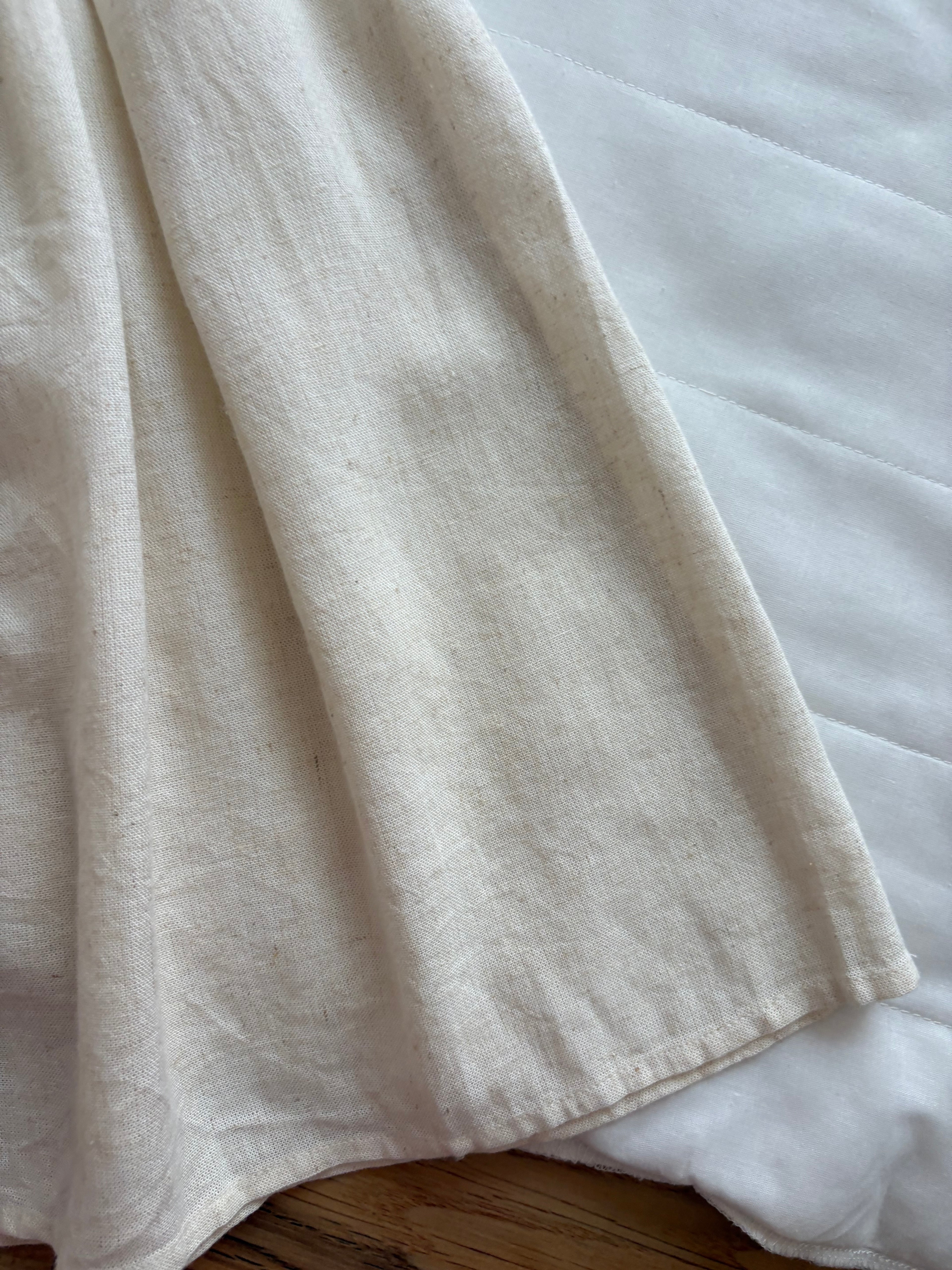 Off white linen dress