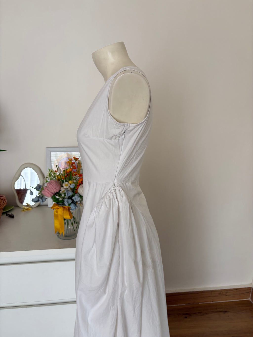 White long dress