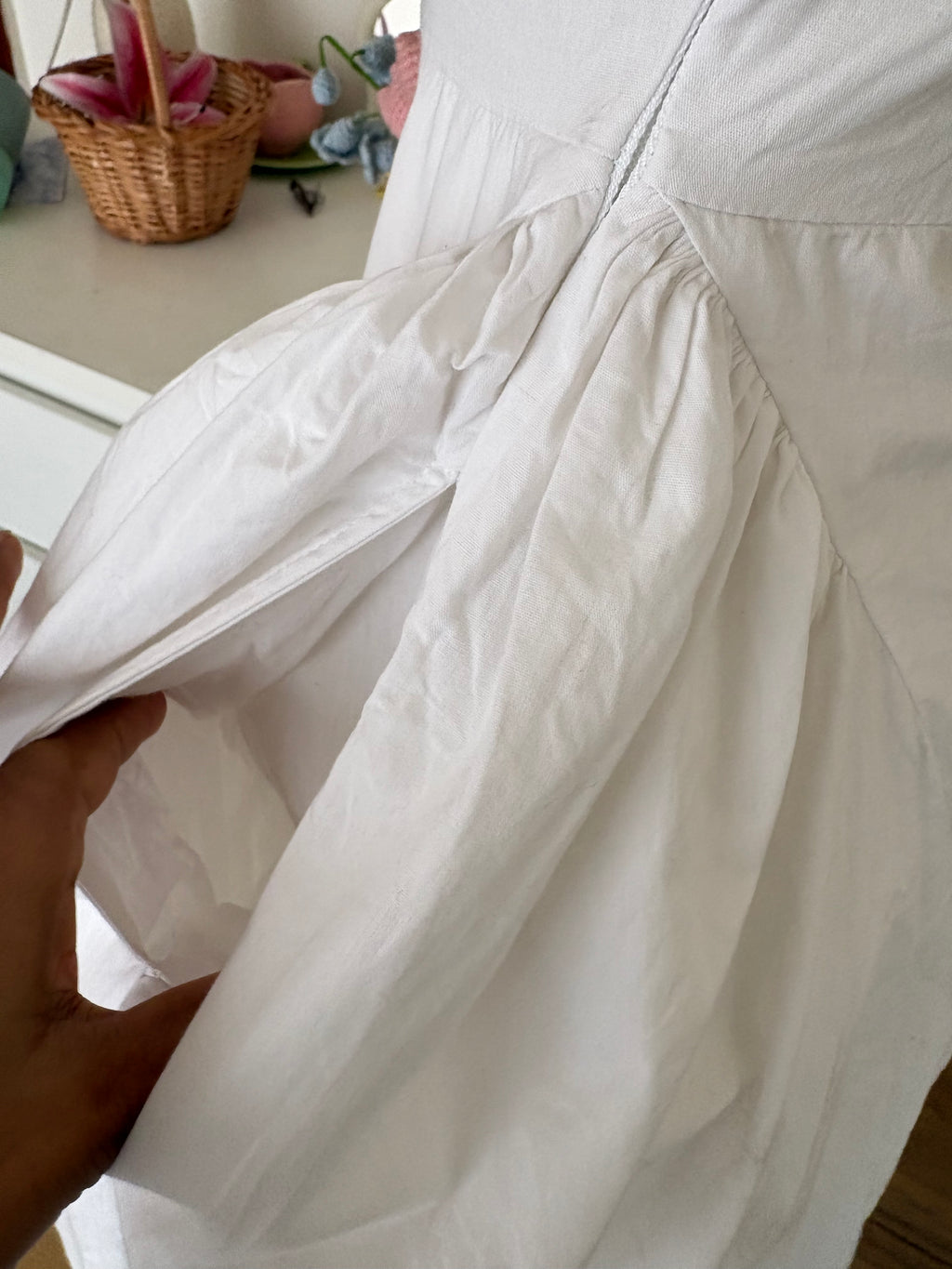 White long dress