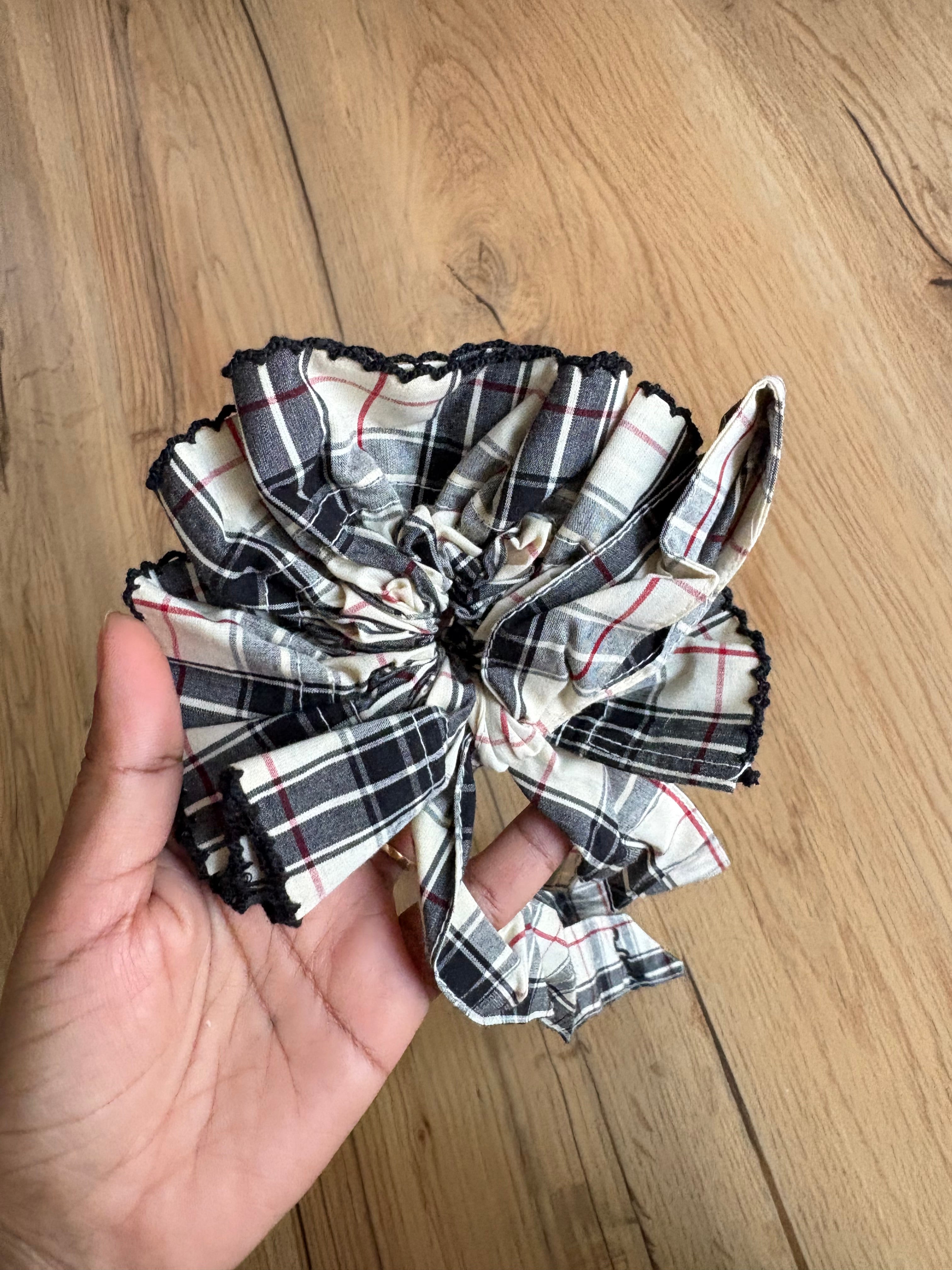 Damson madder scrunchie