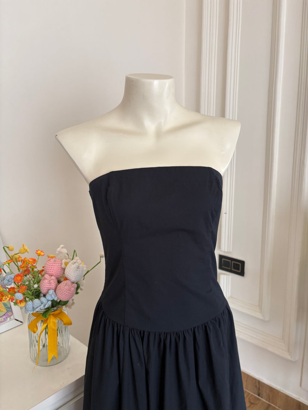 Black tube dress