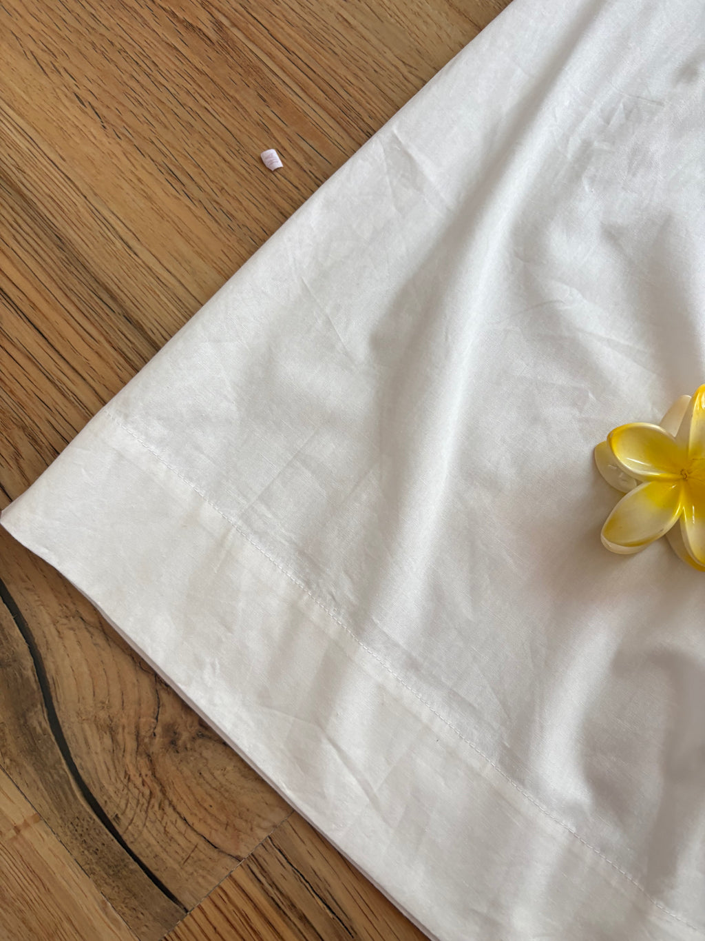 White poplin skirt