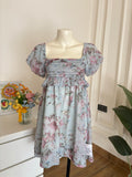 Light blue floral dress
