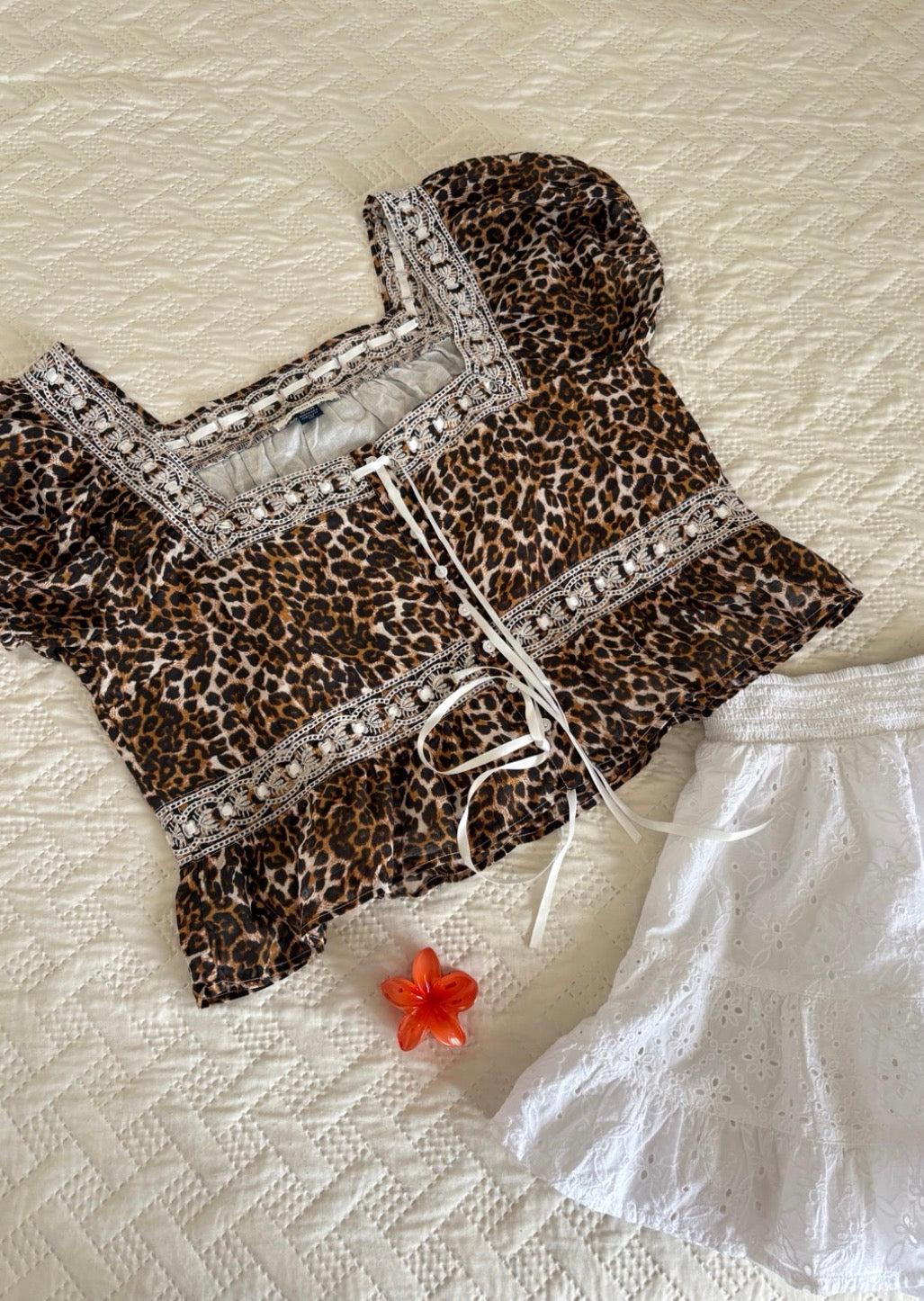 Leopard print top