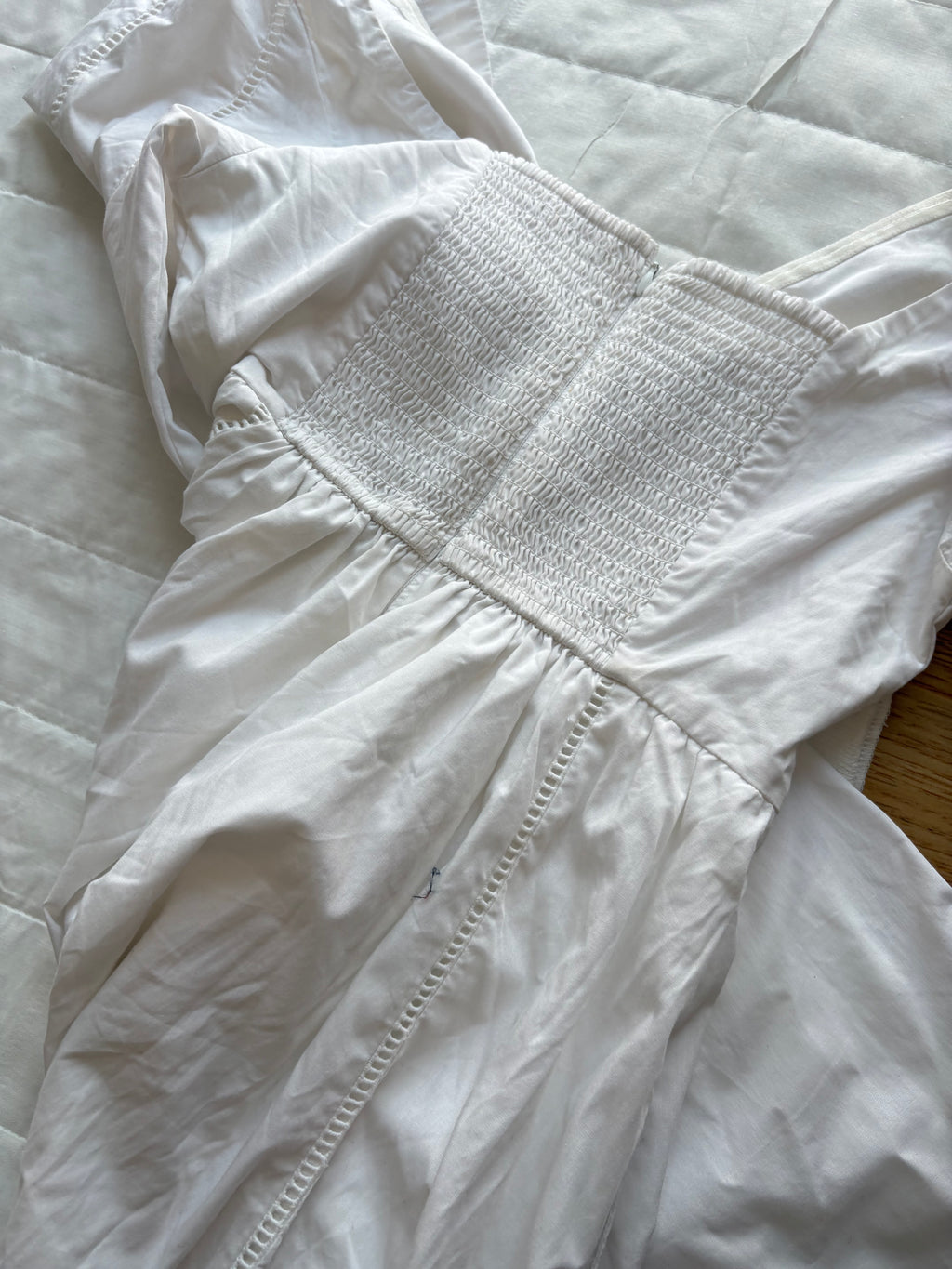 White front design dress