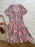 Orange stripes shell print