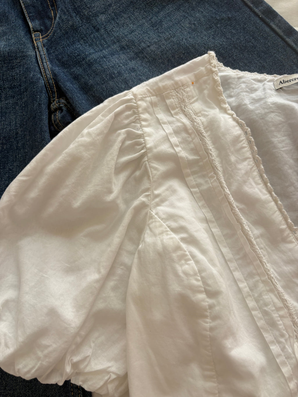 White cotton top
