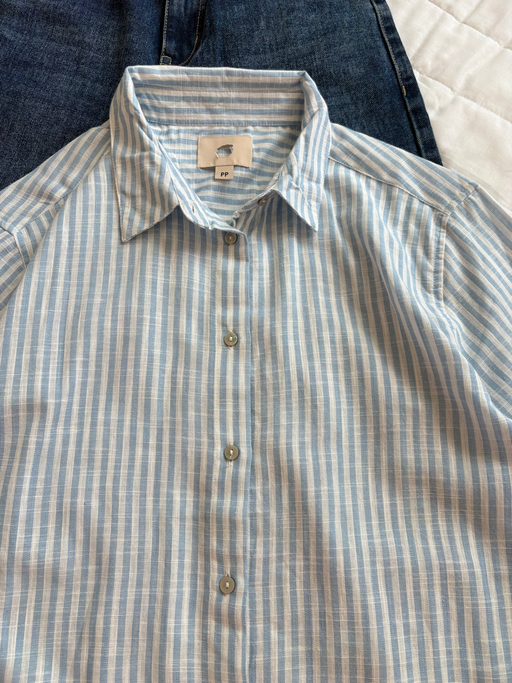 Blue stripes shirt