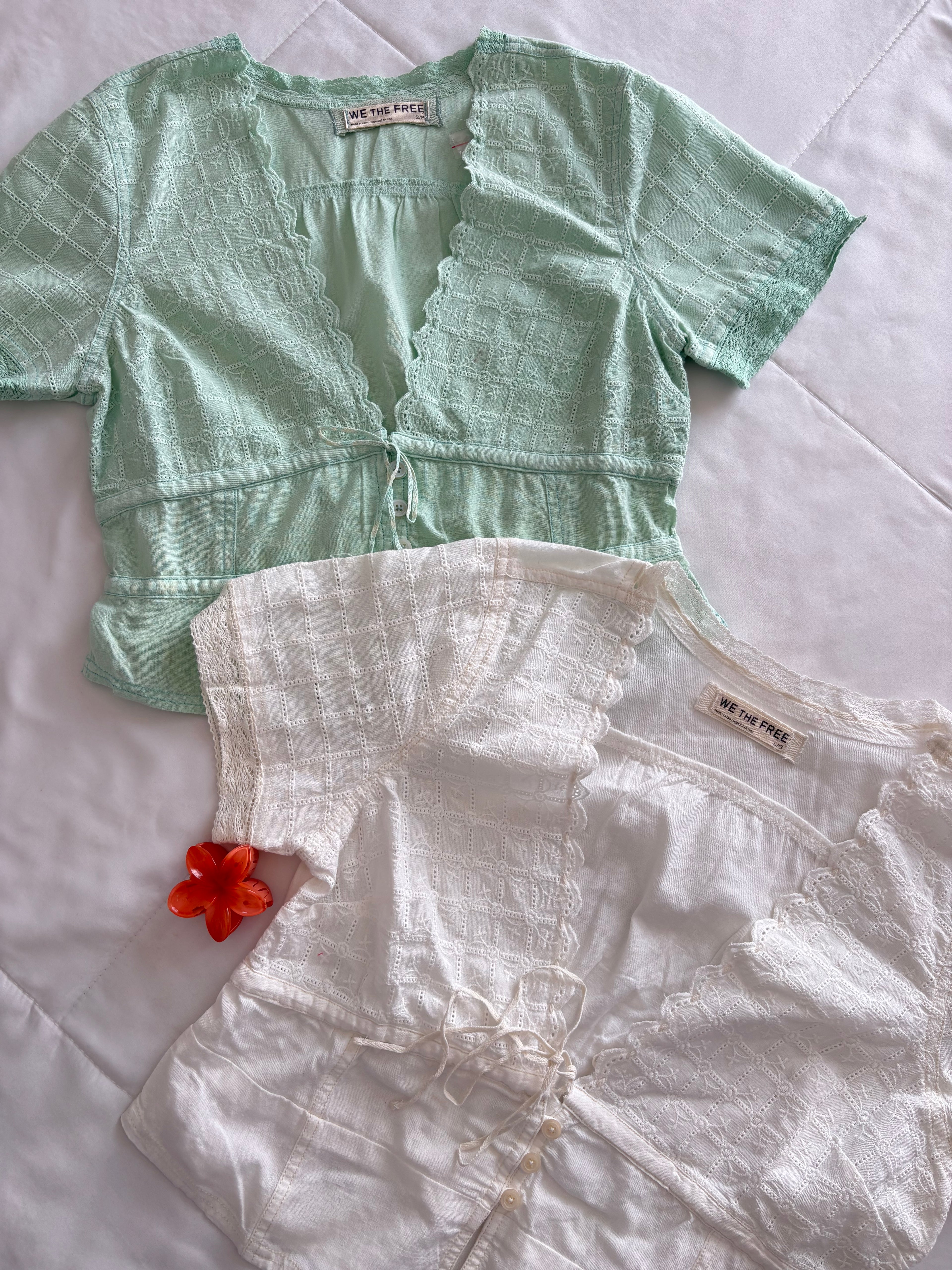 Fp embroidery top