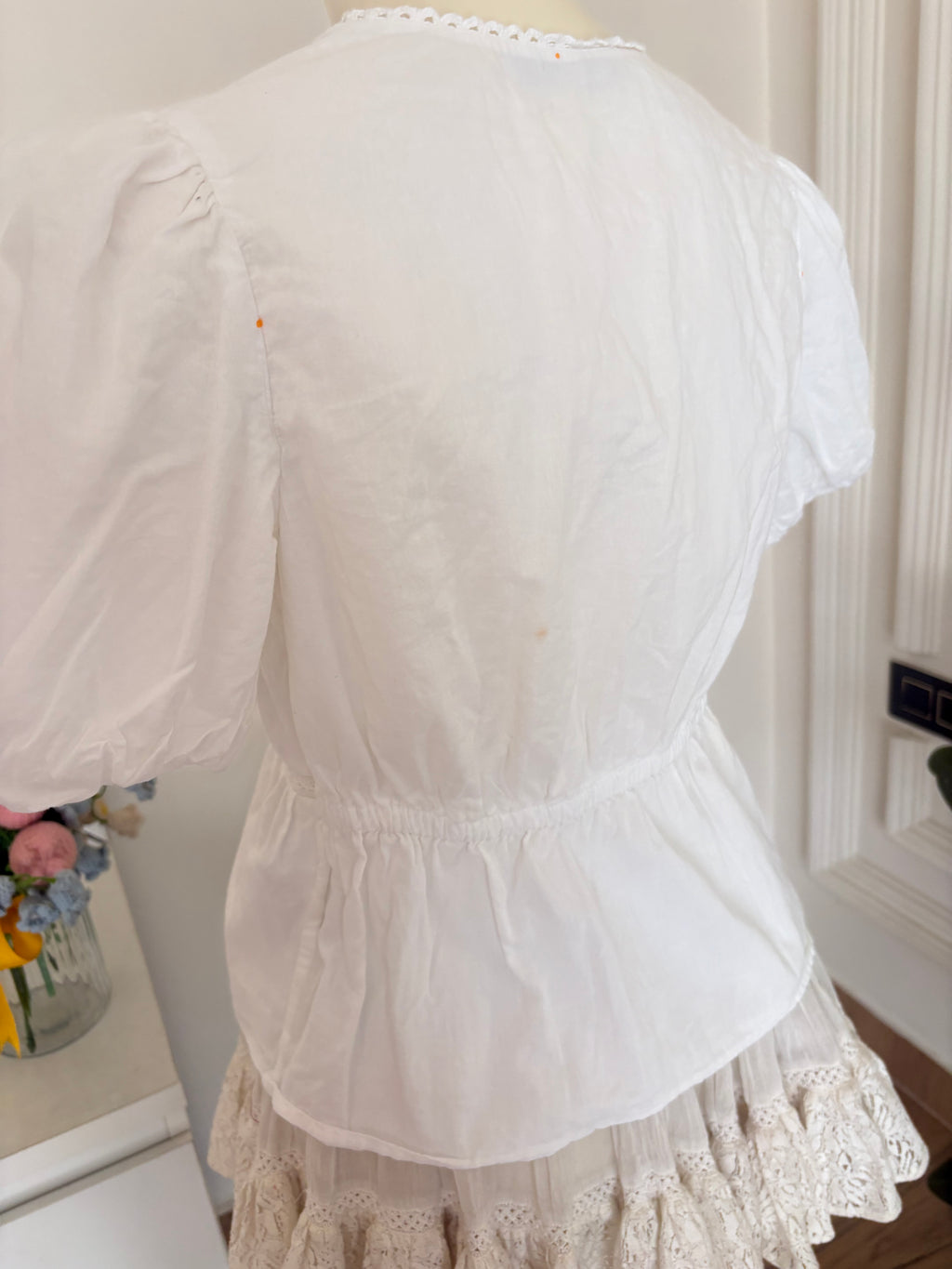 White cotton top