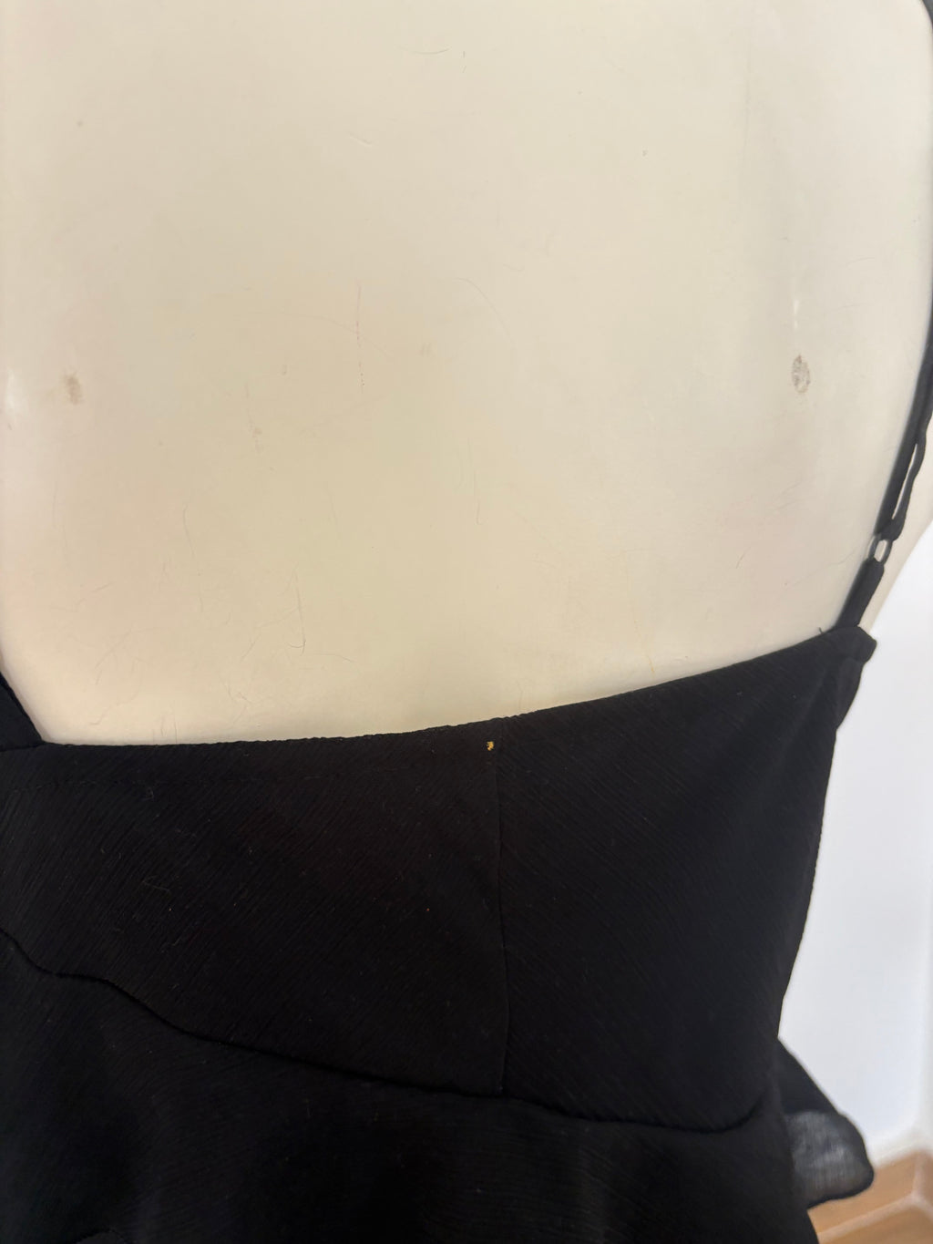 Black frill dress