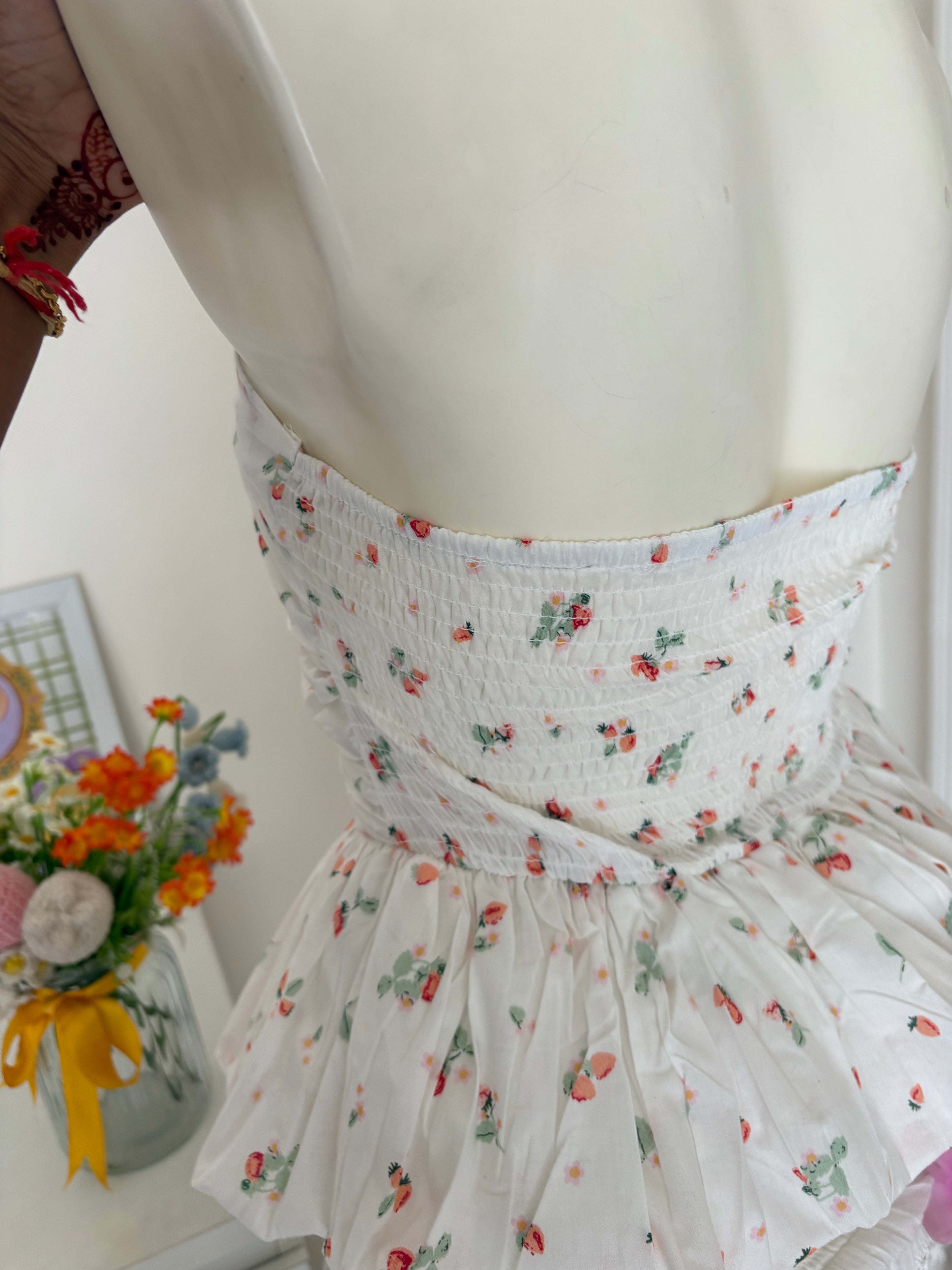 Strawberry tube top