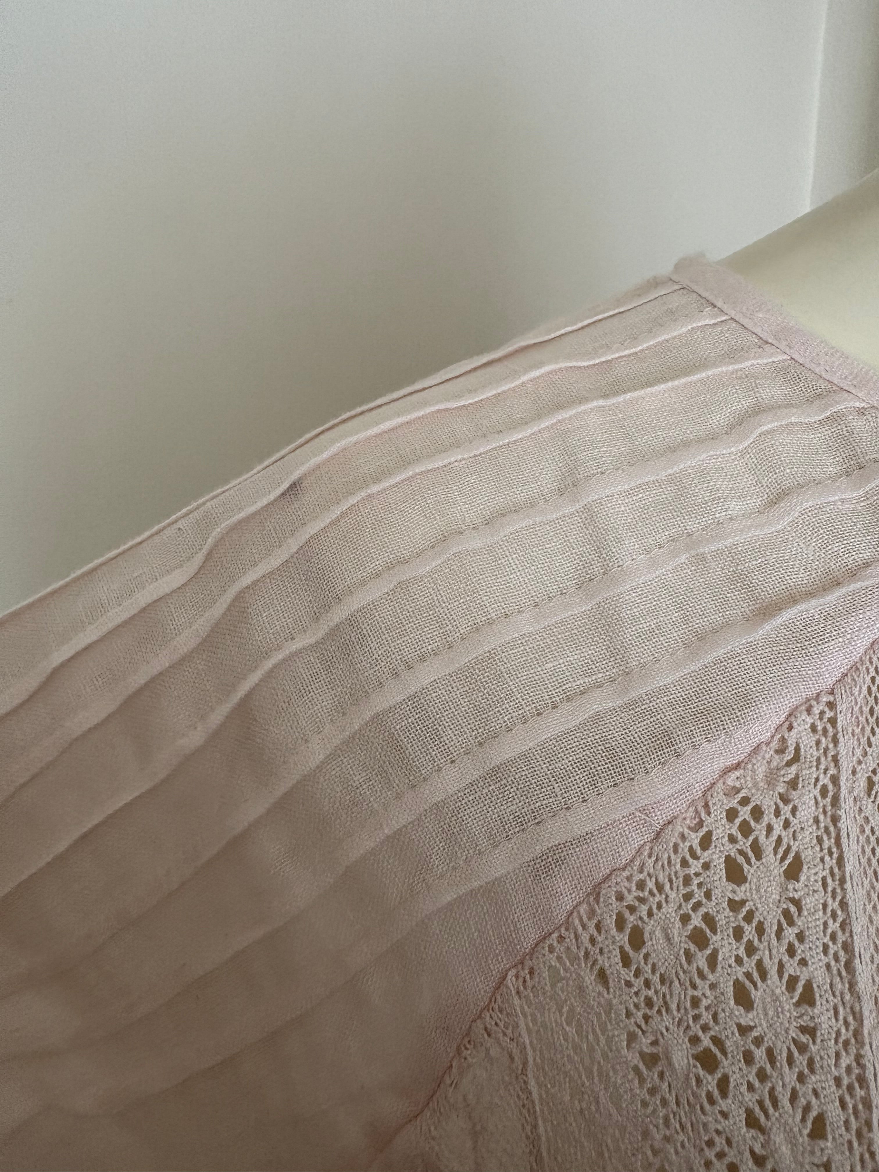 Pink linen top
