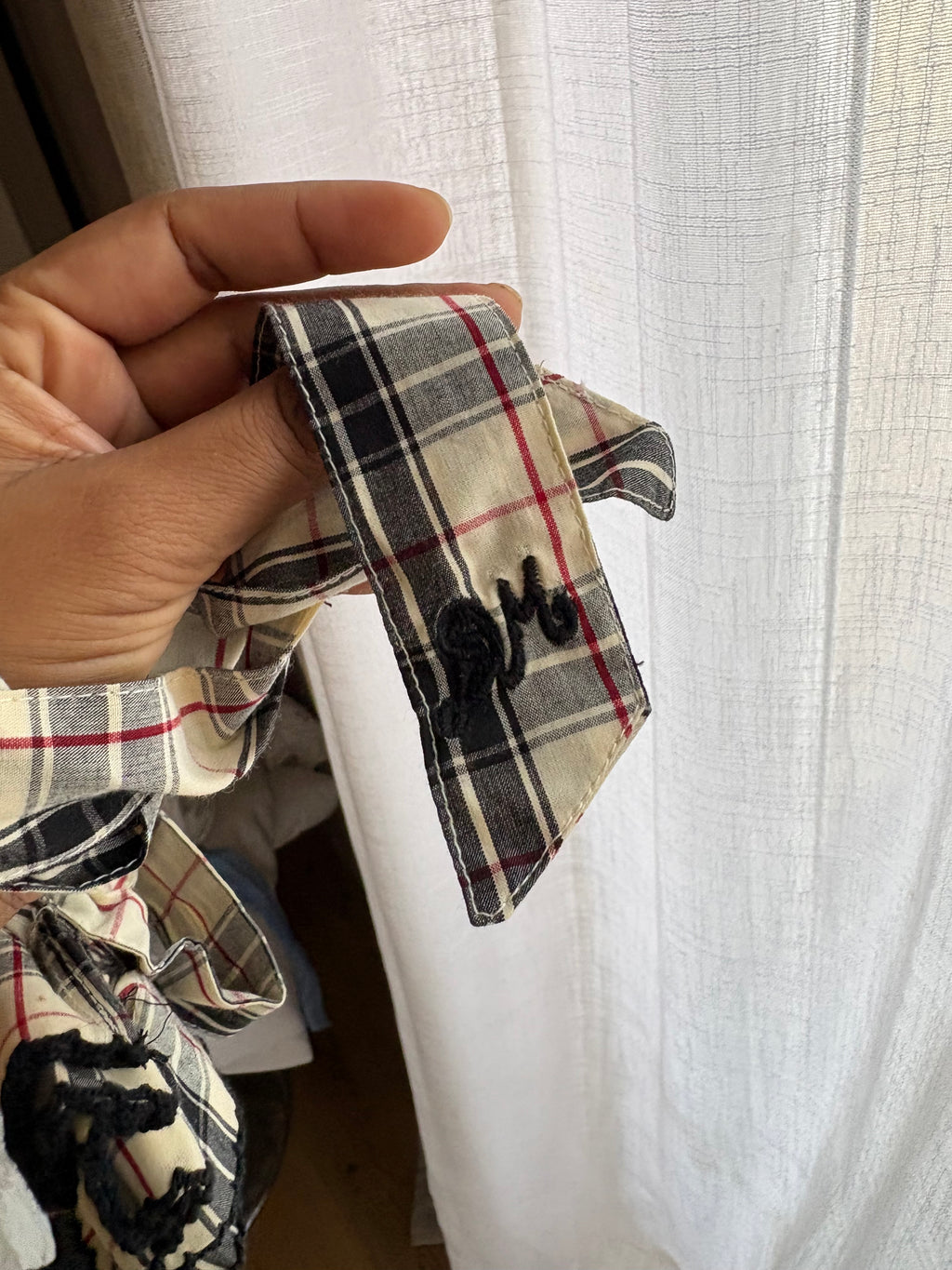 Damson madder scrunchie