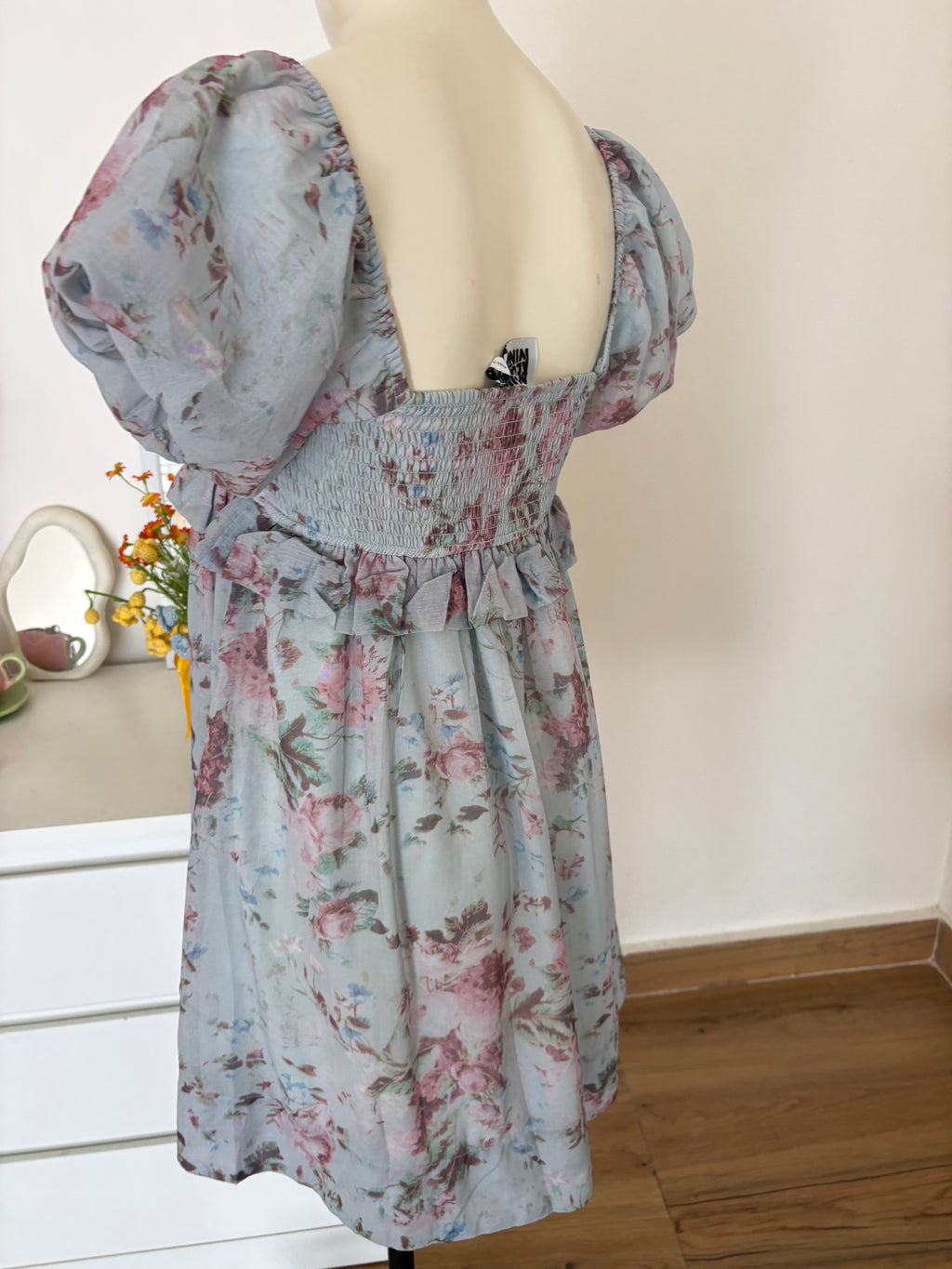 Light blue floral dress