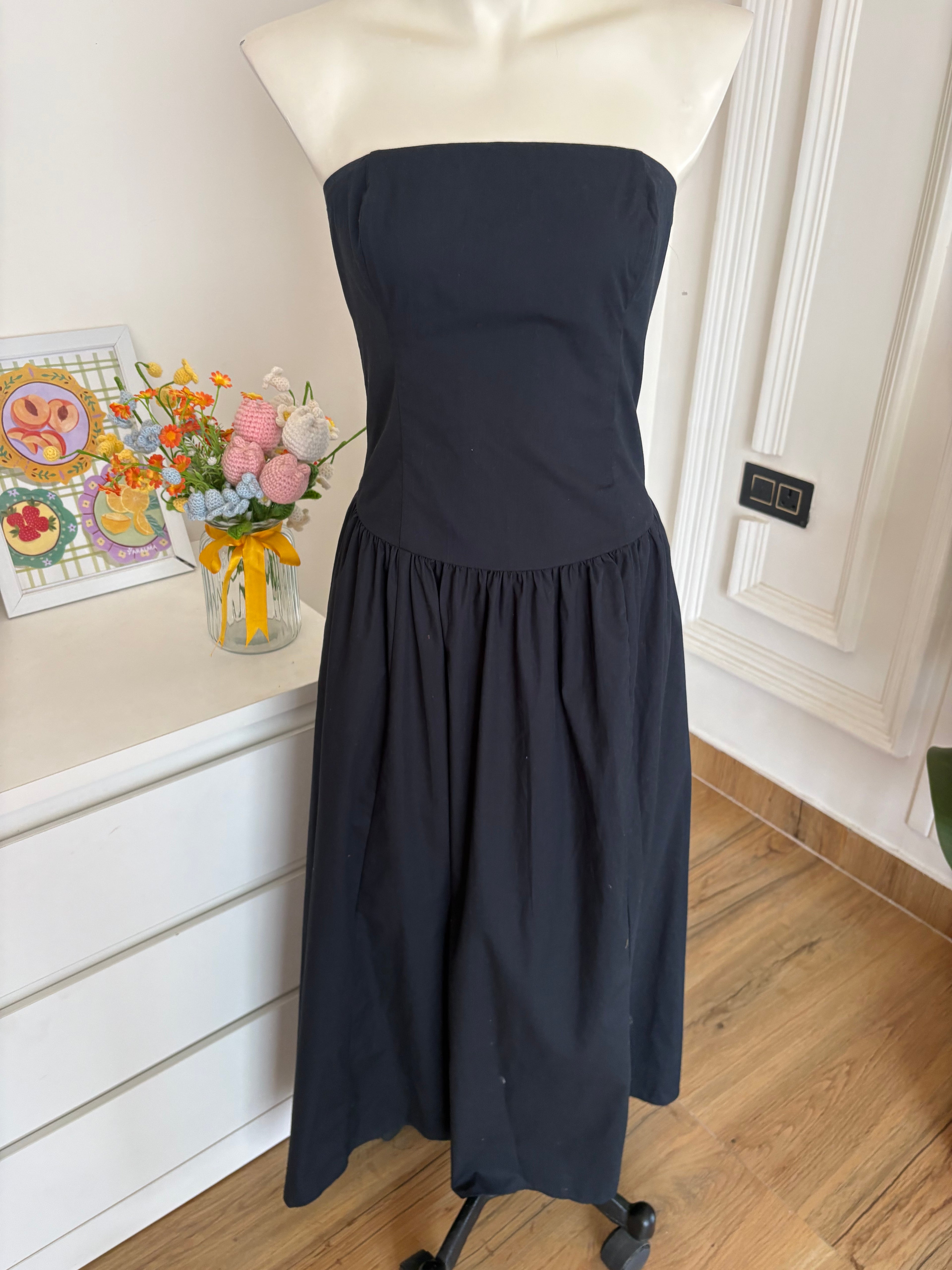Black tube dress