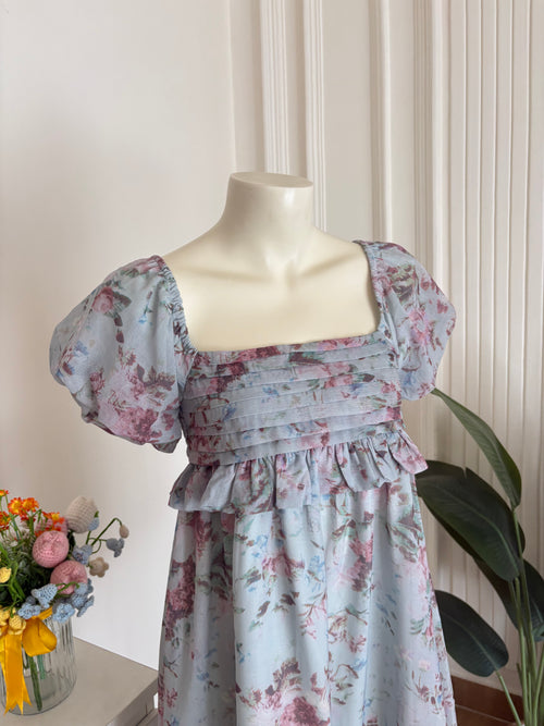 Light blue floral dress