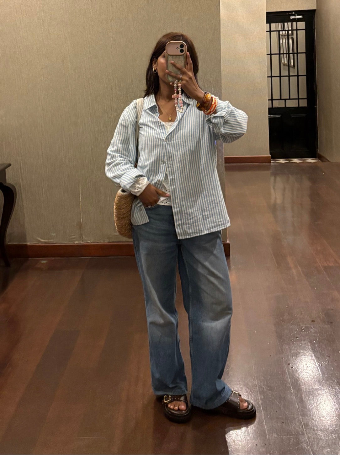 Blue stripes shirt