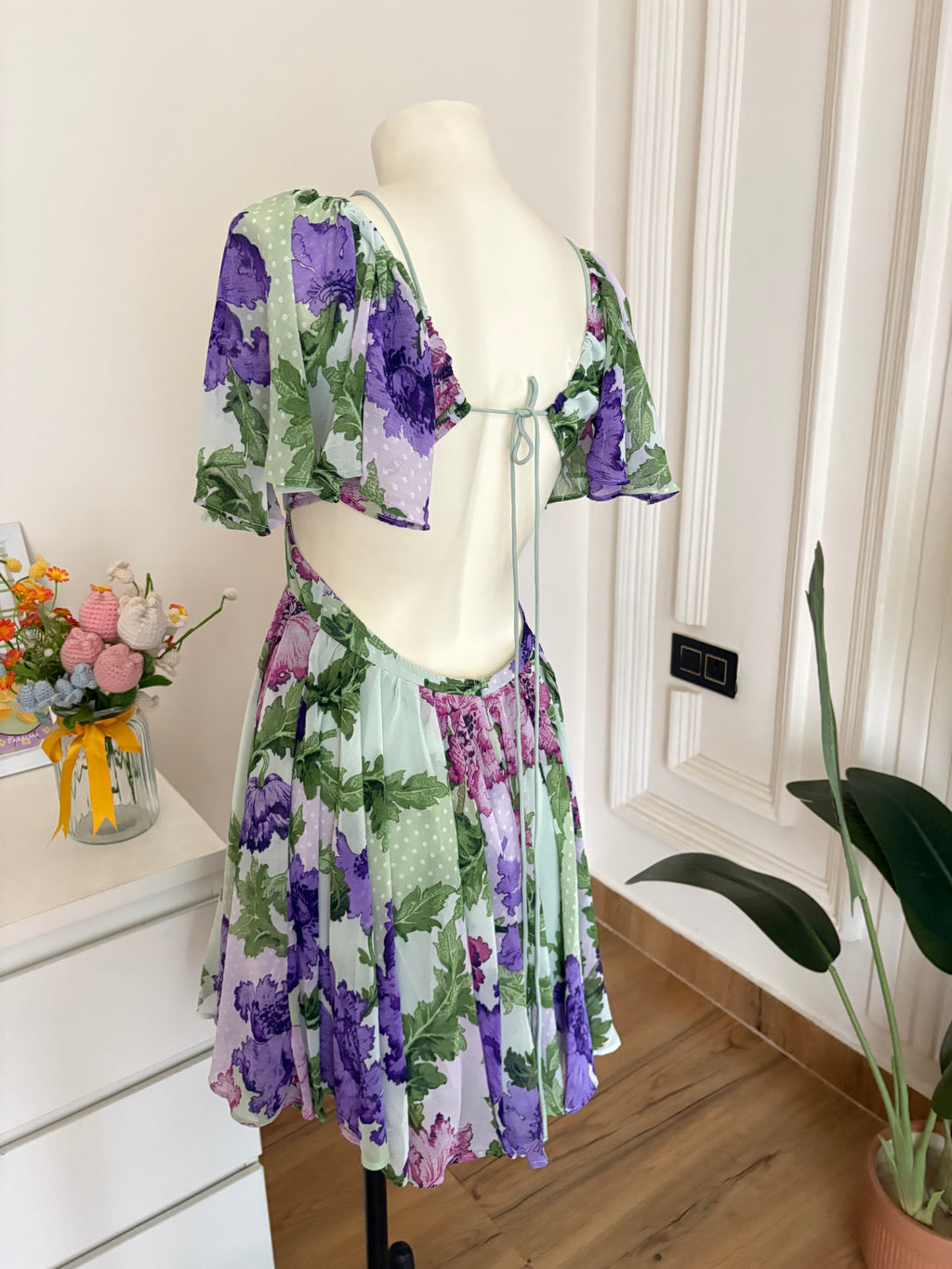 Floral chiffon dress