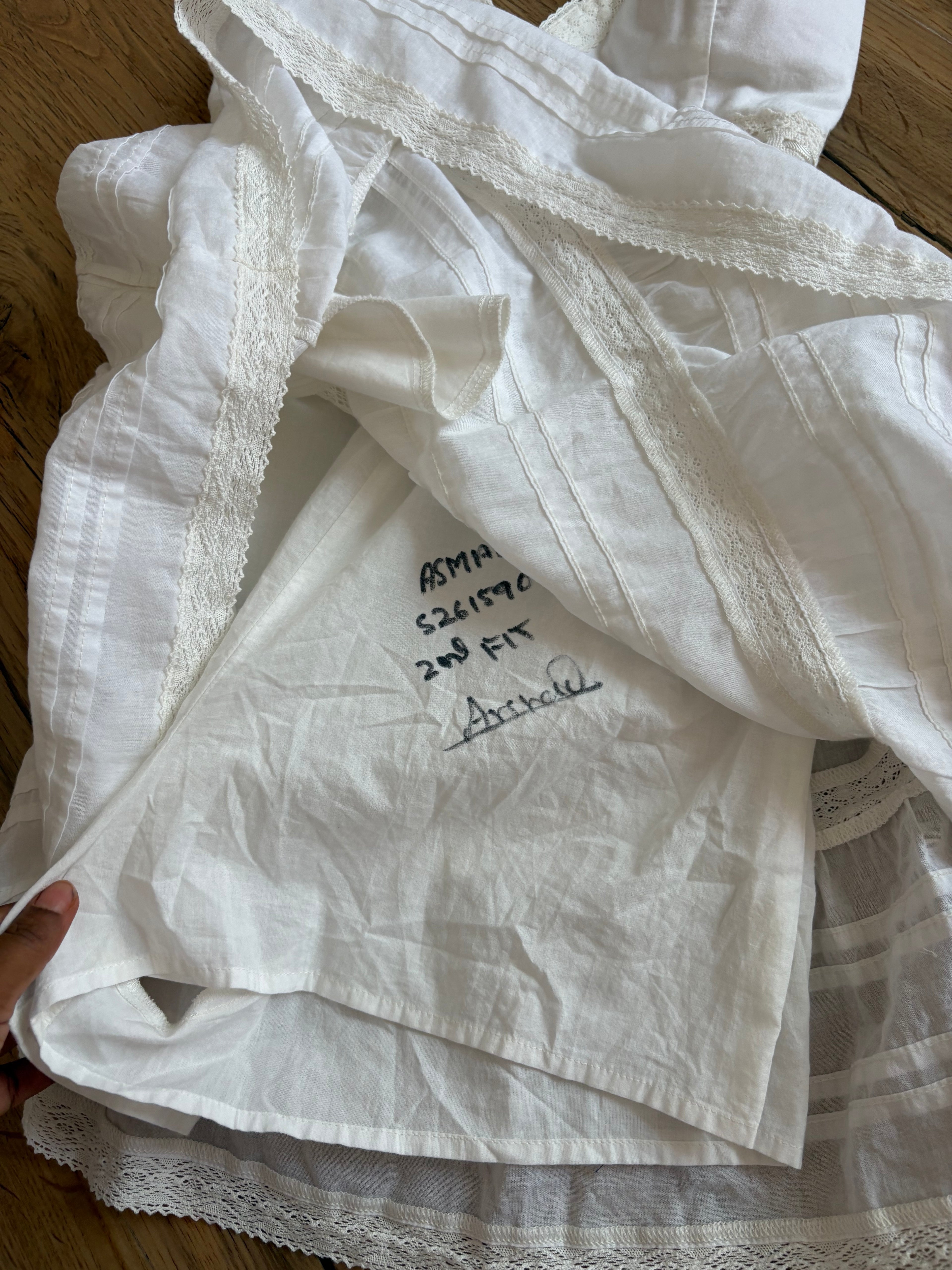 White padded ribbon details romper