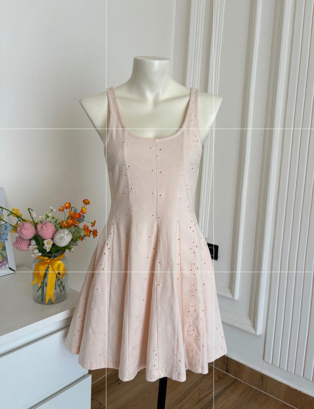 Asos light peach colour dress