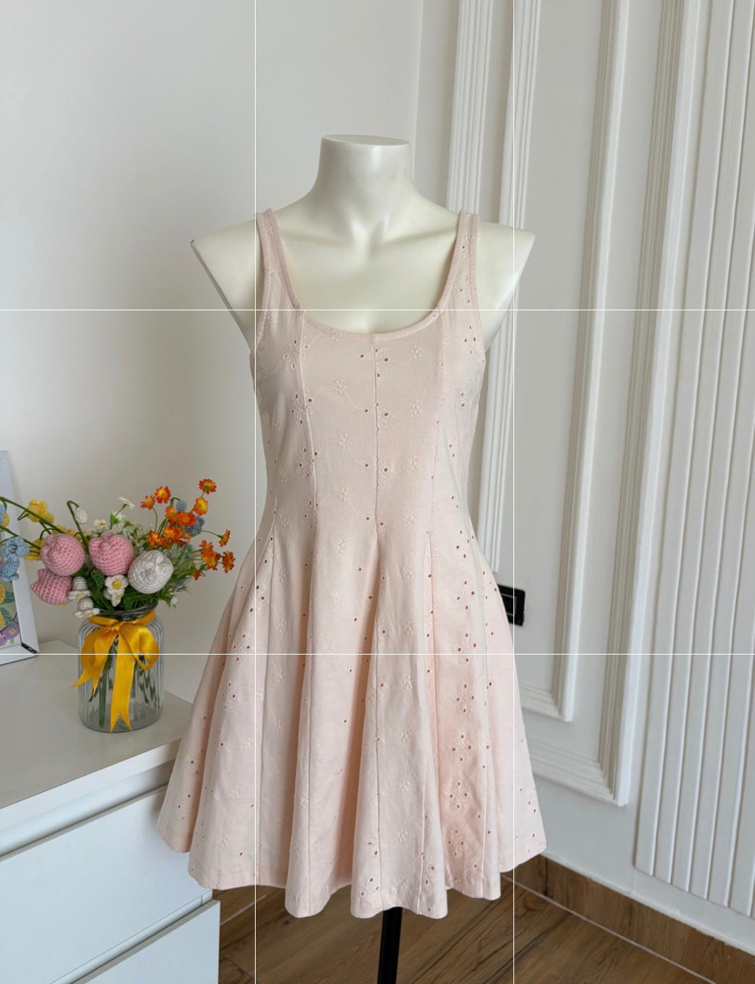Asos light peach colour dress
