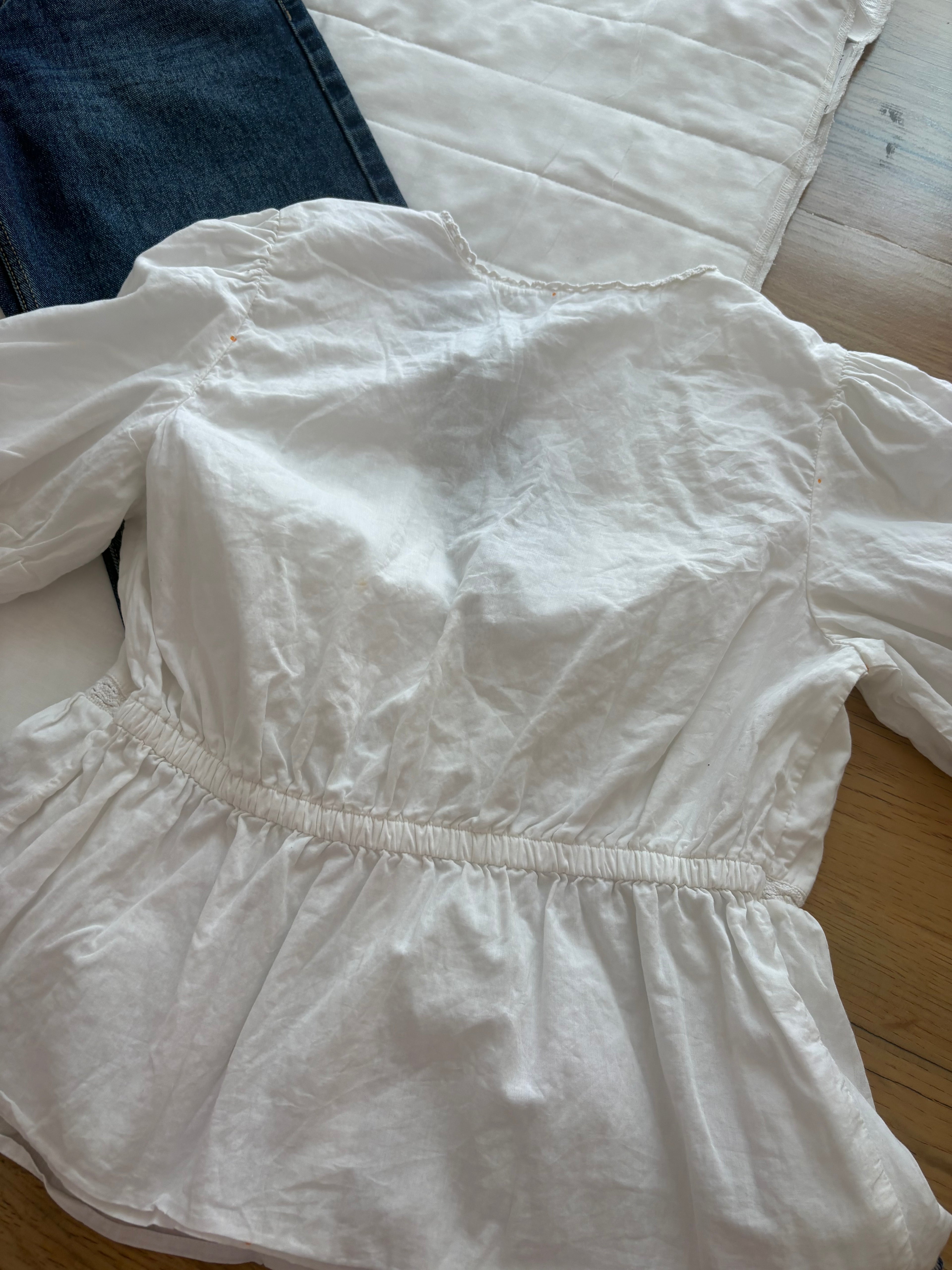White cotton top