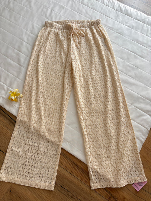 Off white and blue lace pants(individual)