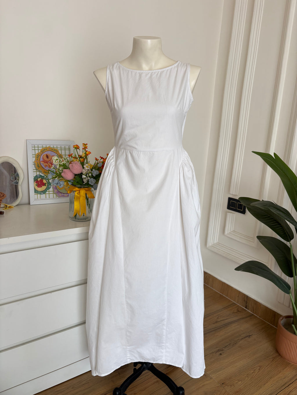 White long dress