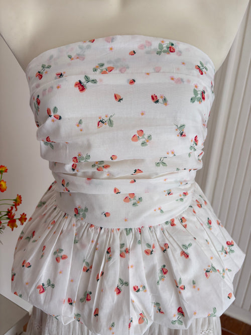 Strawberry tube top