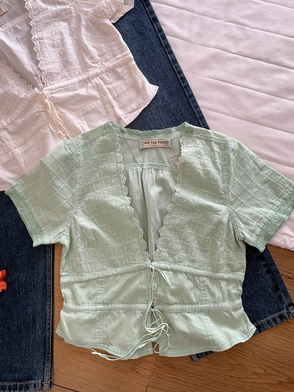 Fp embroidery top