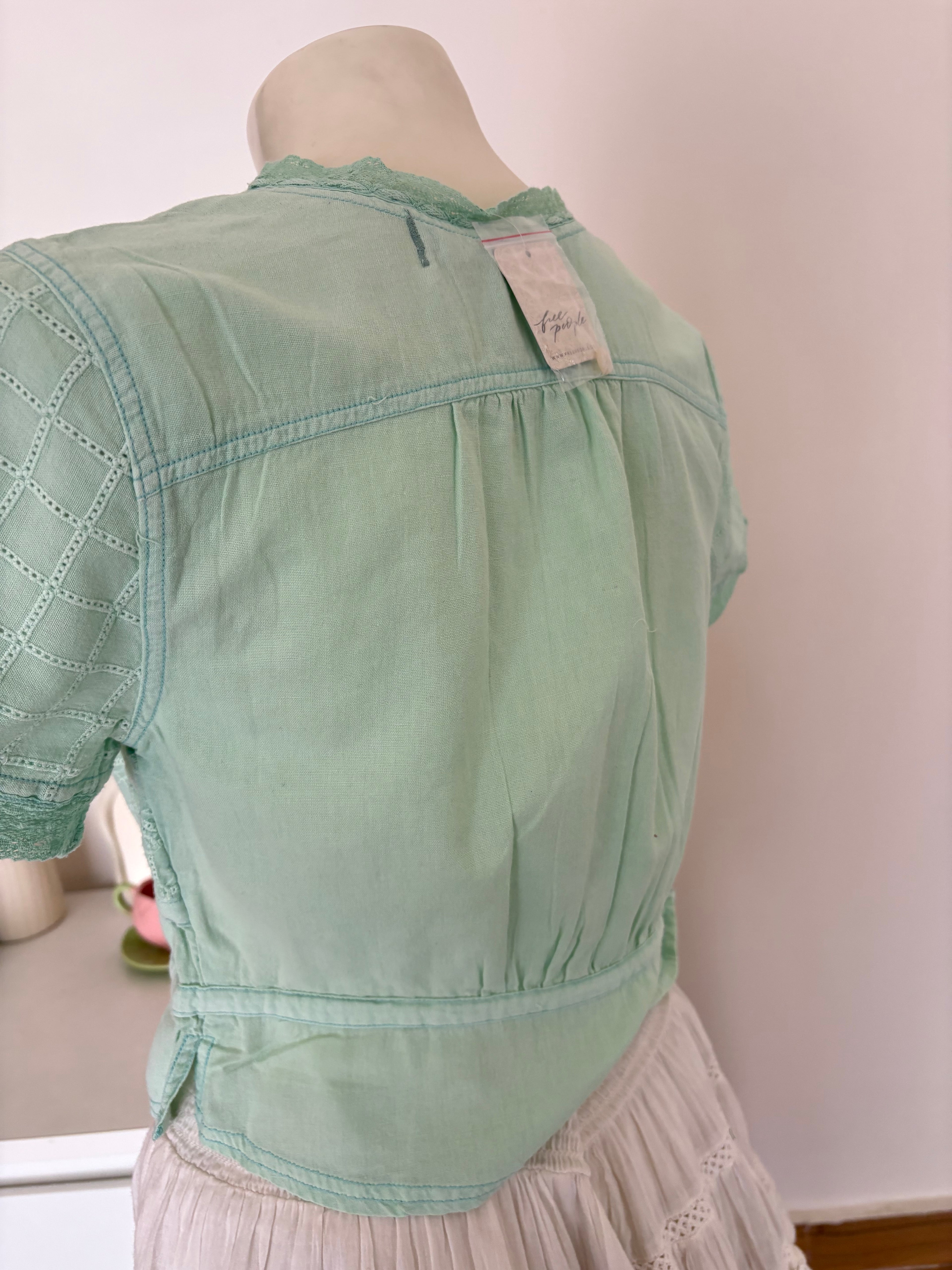 Fp embroidery top
