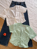 Fp embroidery top