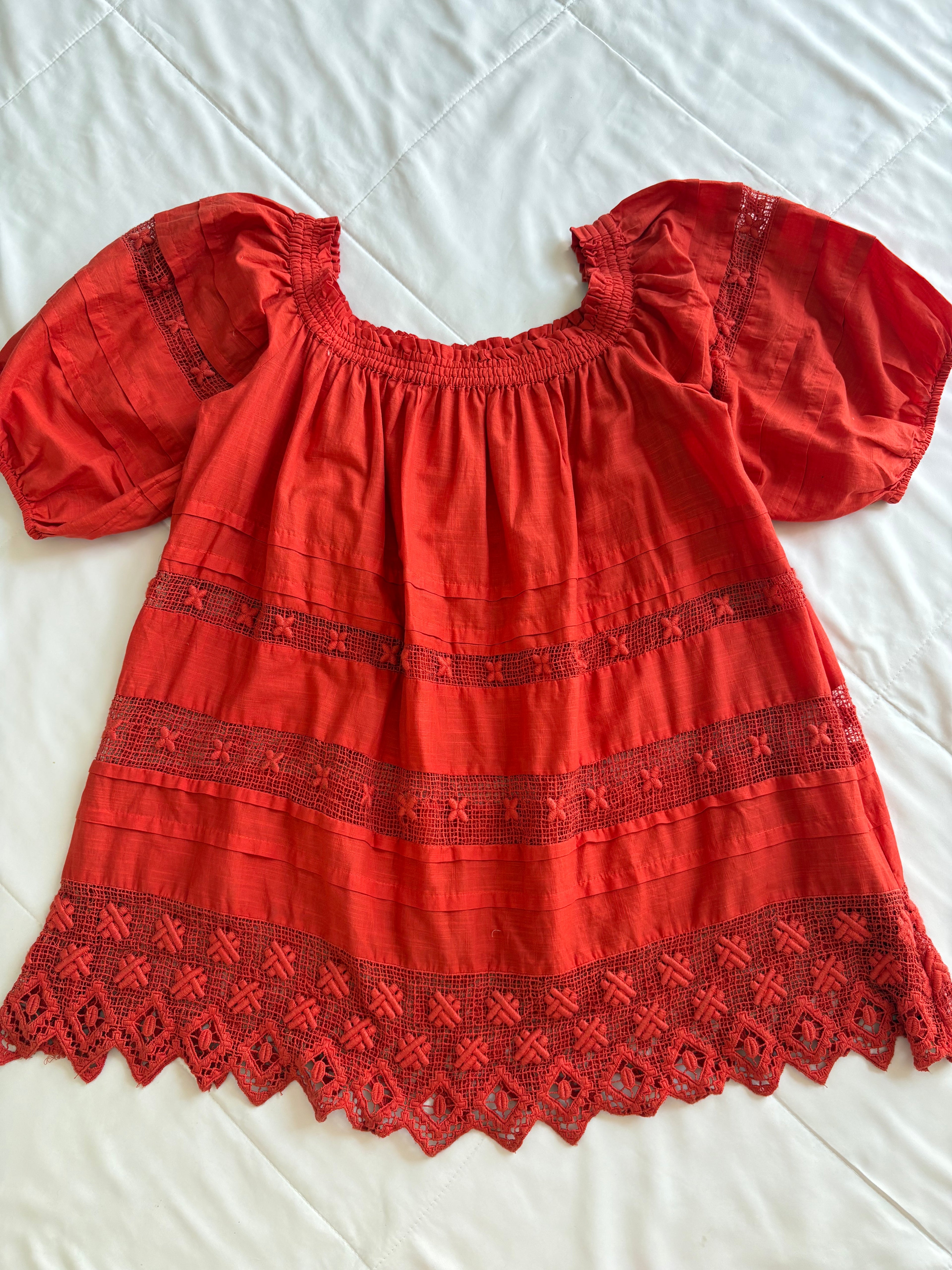 red dress