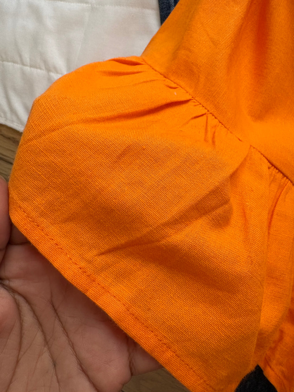 Orange tube dress