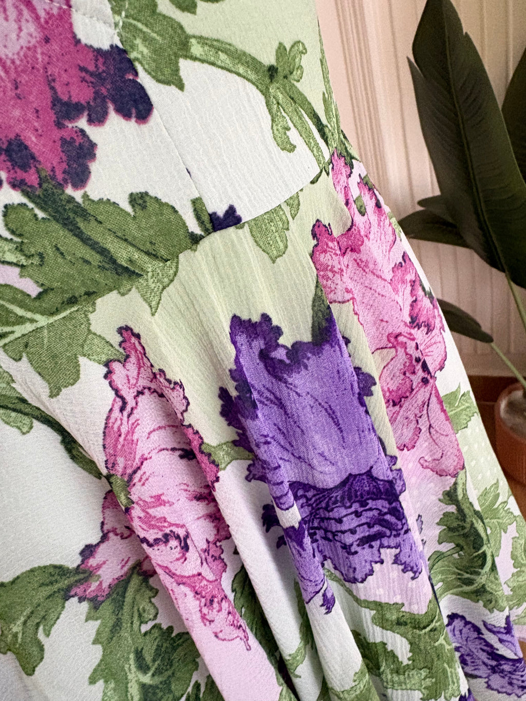 Floral chiffon dress