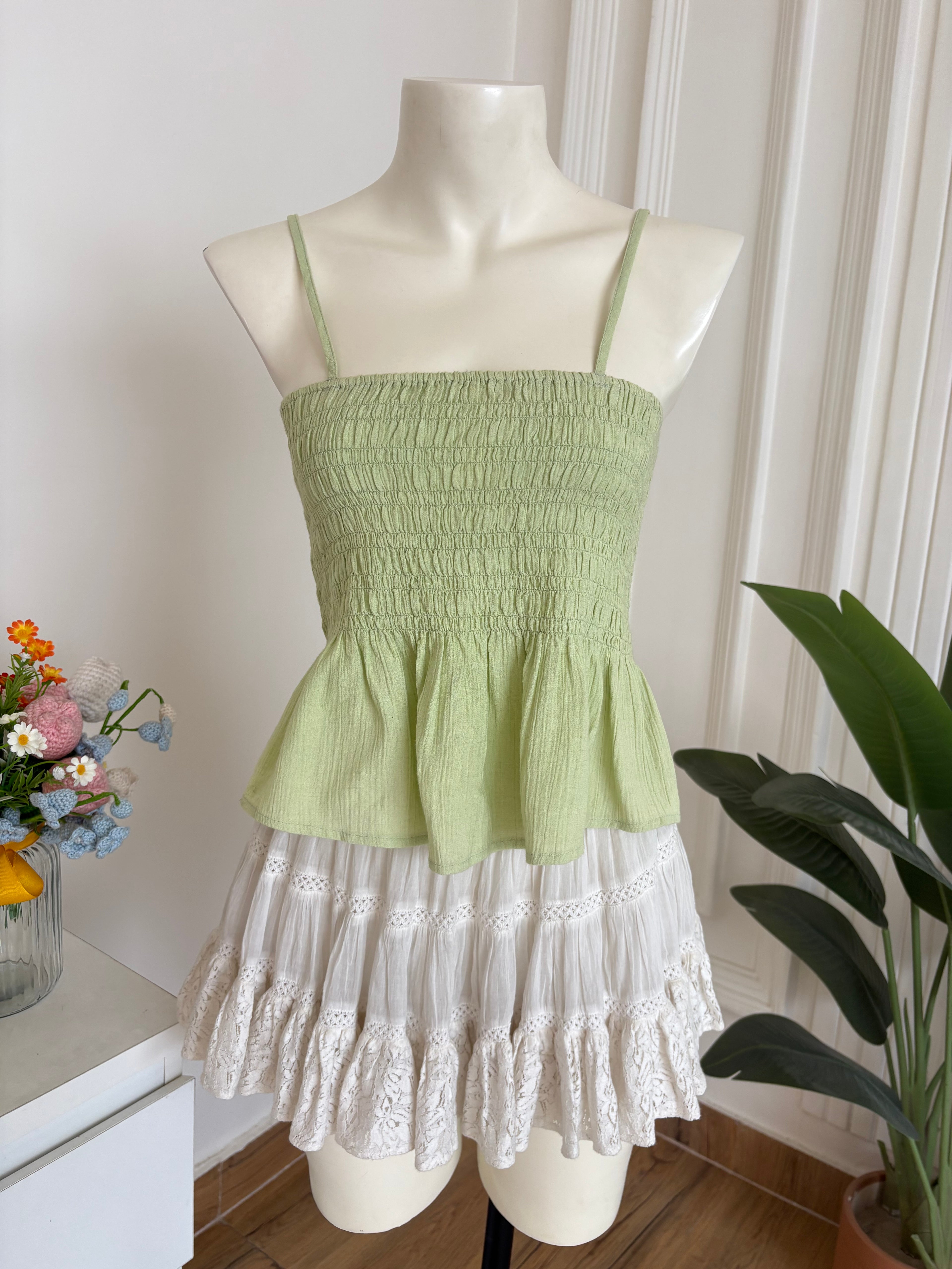 Light green top and skorts (individual)