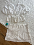 White top and skorts (individual)